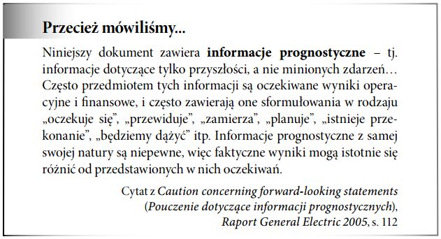 Informacje prognostyczne