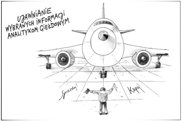 Ujawnianie wybranych informacji (w zakresie wyników) analitykom giełdowym