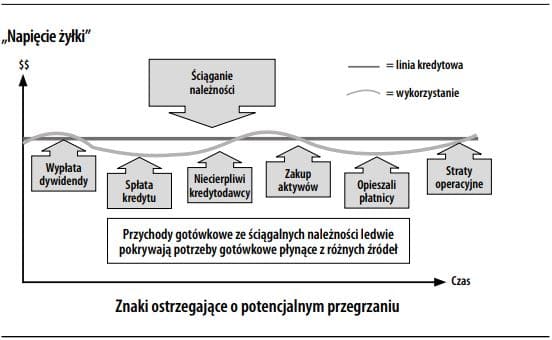 Napięcie żyłki balansowanie na krawędzi