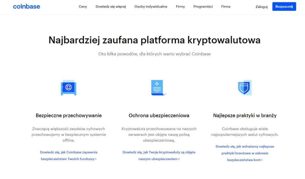 Coinbase – bezpiecznie kupuj i sprzedawaj bitcoiny