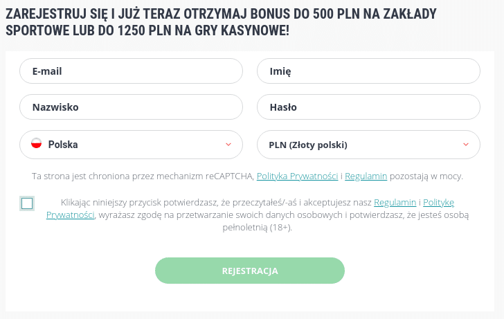 22 bet rejestracja