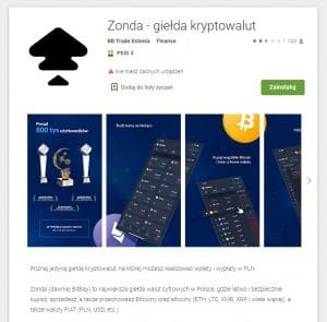 Aplikacja mobilna Zonda