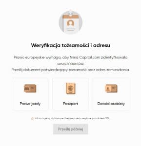 weryfikacja tożsamości i adresu