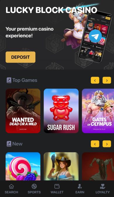Telegram Casino LuckyBlock